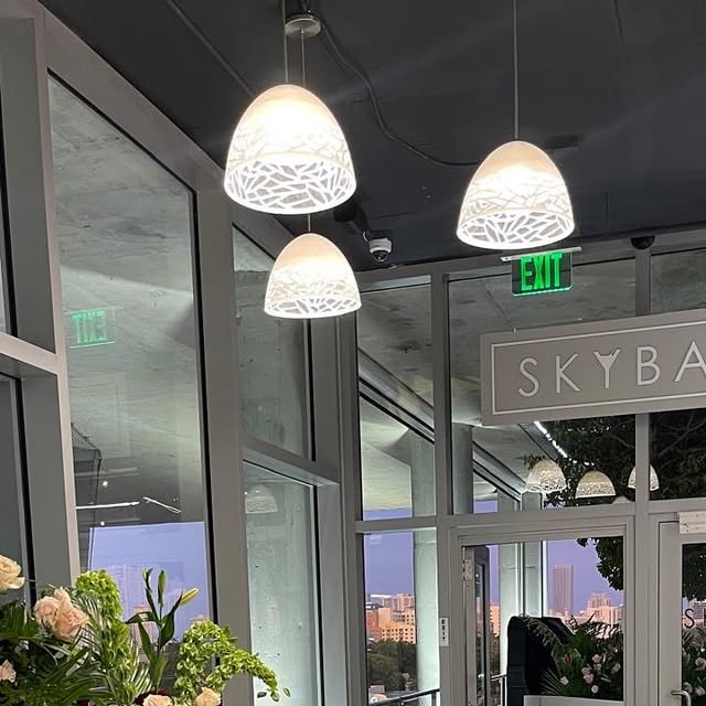 Aventura SkyBar entrance and terrace beyond